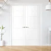 Internal White Primed Pedrena 7P Pair Door (121426)
