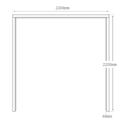 Solid Redwood Unfinished External Framed, Ledged And Braced 6 Light Obscure Garage Door And Frame Set (119228) 5 Solid Redwood Unfinished External Framed, Ledged And Braced 6 Light Obscure Garage Door And Frame Set (119228) -Oak Door Store 1741187201 89592000