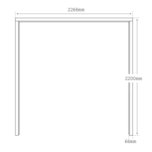 External Universal Unfinished Clear Pine Garage Door Frame (117208) 5 External Universal Unfinished Clear Pine Garage Door Frame (117208) -Oak Door Store 1741187220 46286200