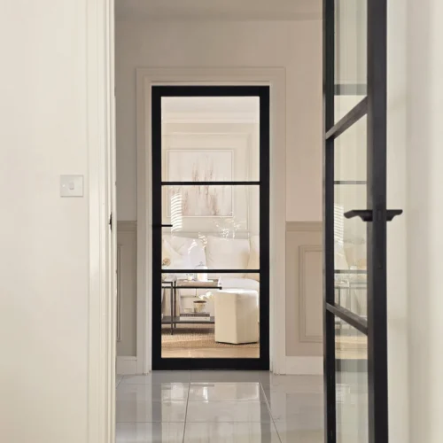 Internal Primed Industrial 2.0 Lifestyle 3 Light Clear Glass Door (119805) -Oak Door Store 1741265136 56432100