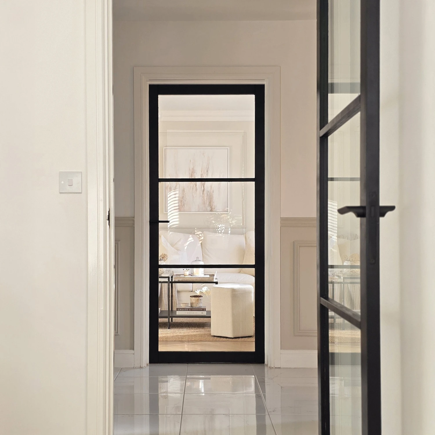 Internal Primed Industrial 2.0 Lifestyle 3 Light Clear Glass Door (119805) 8 Internal Primed Industrial 2.0 Lifestyle 3 Light Clear Glass Door (119805) - Image 8