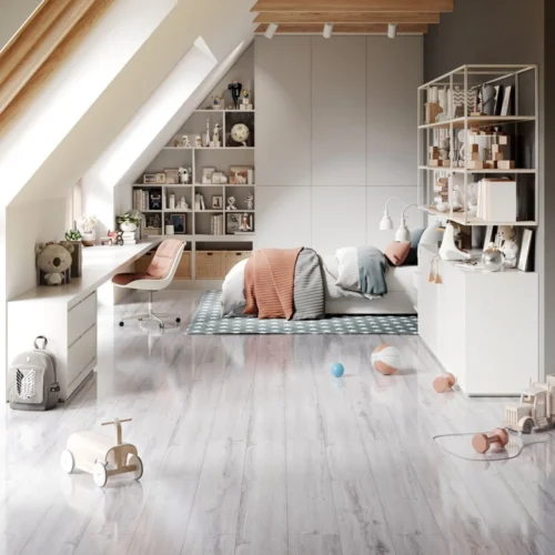 Glacier Oak - Lustre 8mm High Gloss Laminate Flooring (89182)