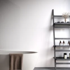 Liberty White - Lustre Stone 800 X 400mm Waterproof Wall Panelling (122687) -Oak Door Store 1742463202 68928800