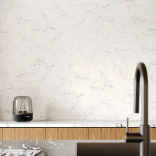 Liberty Carrara Marble - Lustre Stone 800 X 400mm Waterproof Wall Panelling (122540)