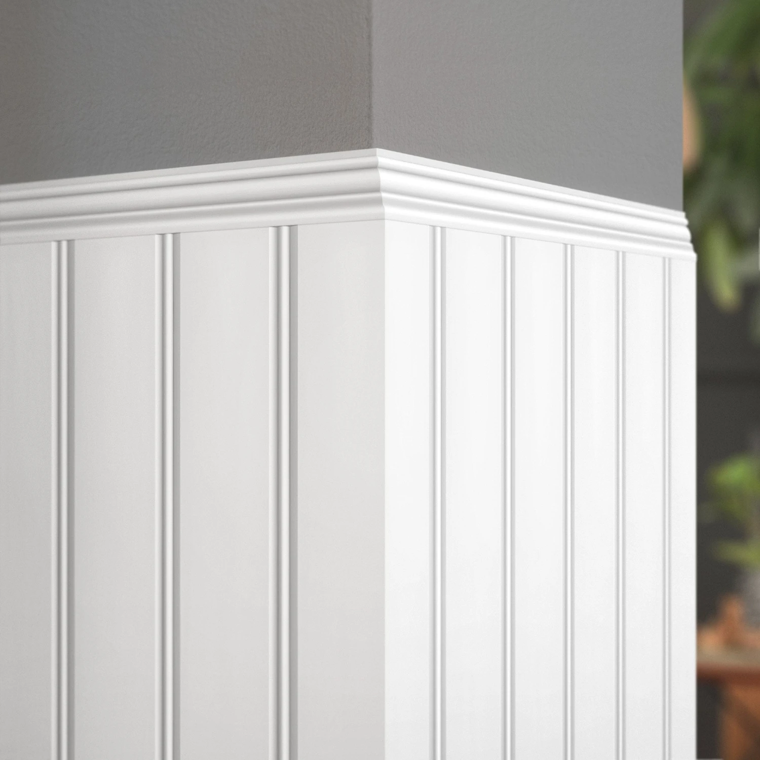 White - 2.4m Painted TandG Moulding (120094) 2 White - 2.4m Painted TandG Moulding (120094) - Image 2