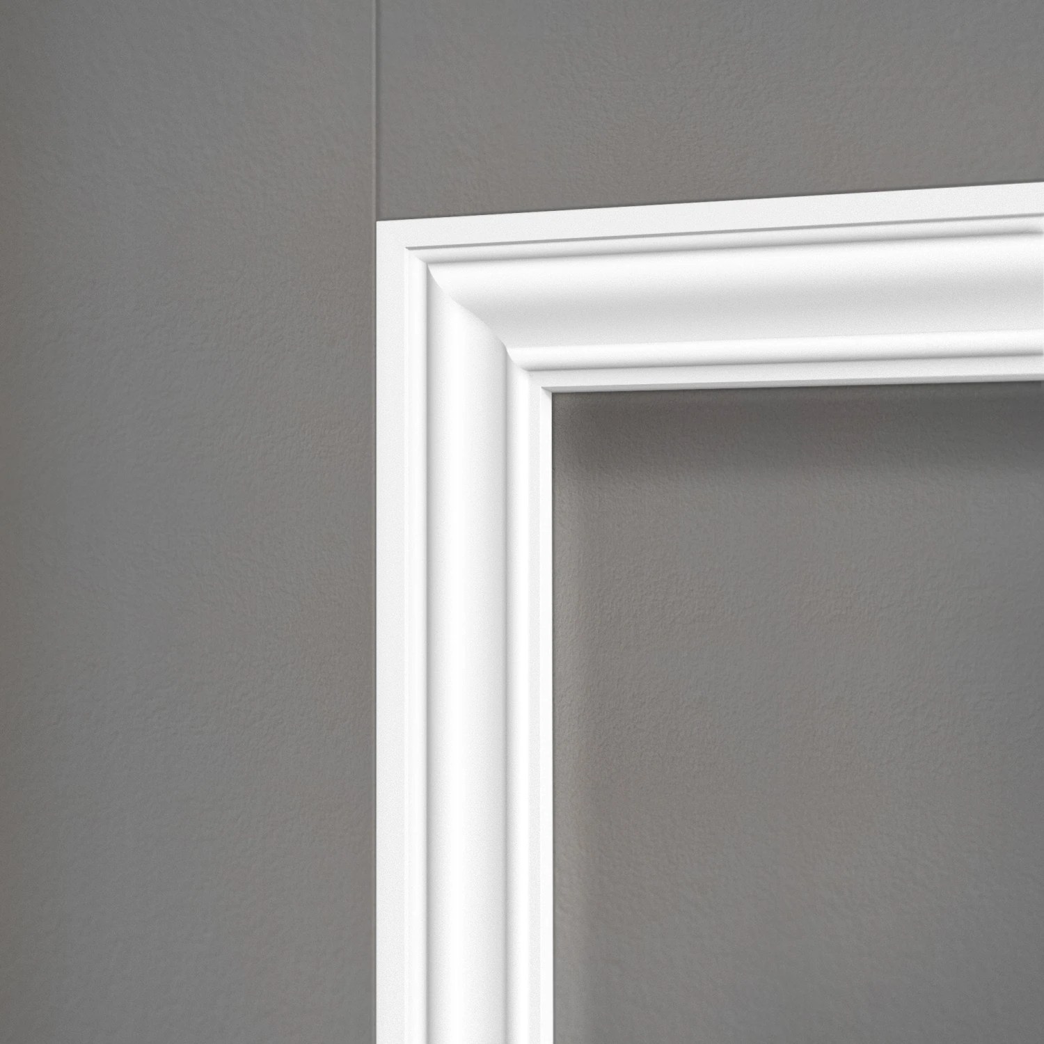 White - 2.4m Painted Decorative Panel Moulding (122315) 3 White - 2.4m Painted Decorative Panel Moulding (122315) - Image 3