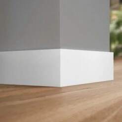 White - 2.4m Painted Base Board (122302) -Oak Door Store 1744372429 63988700