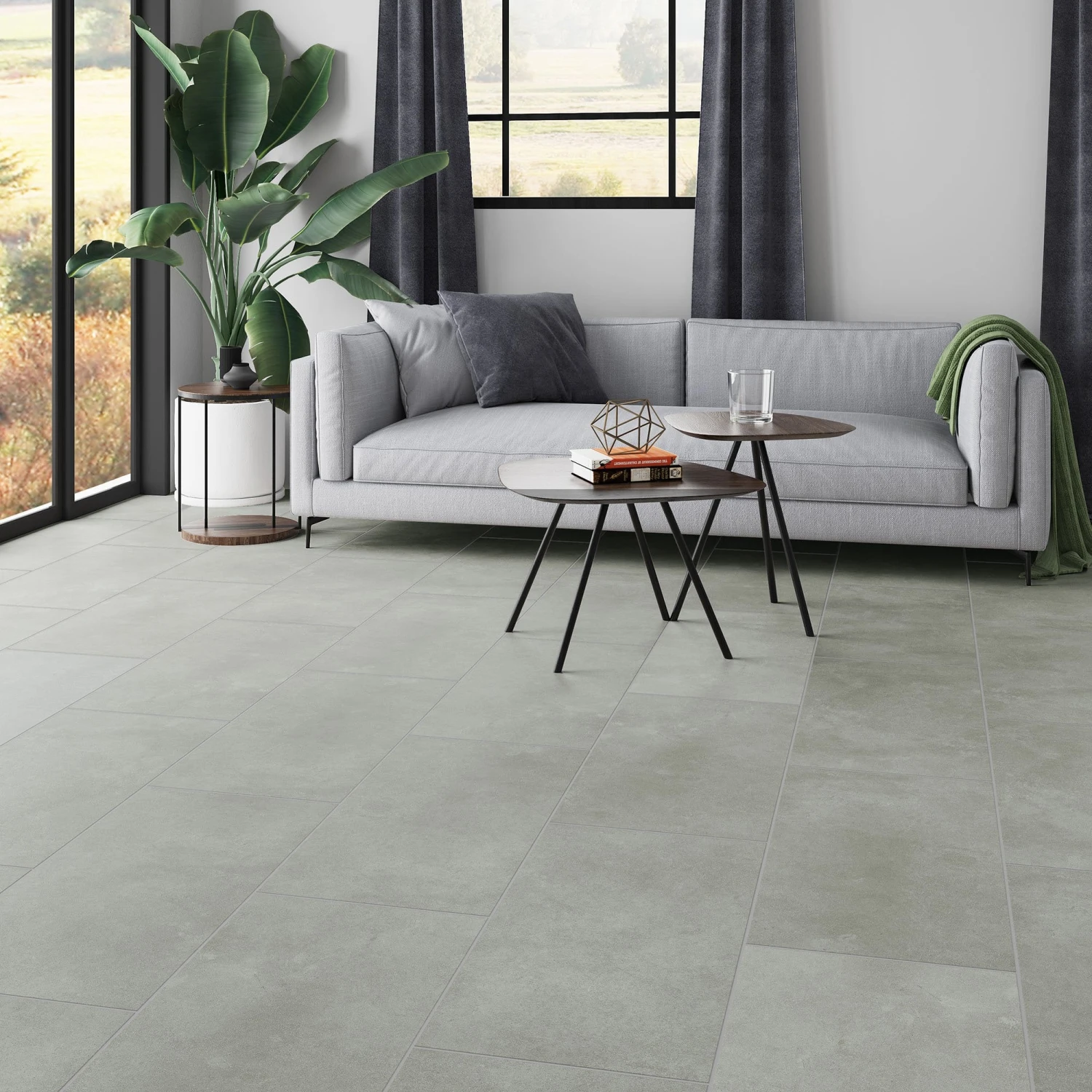 Xonic Beige - Luxe Vision Pre-Grouted 5.5mm Stone Embossed UV Coated Rigid Core Vinyl Flooring (123033) 1 Xonic Beige - Luxe Vision Pre-Grouted 5.5mm Stone Embossed UV Coated Rigid Core Vinyl Flooring (123033)