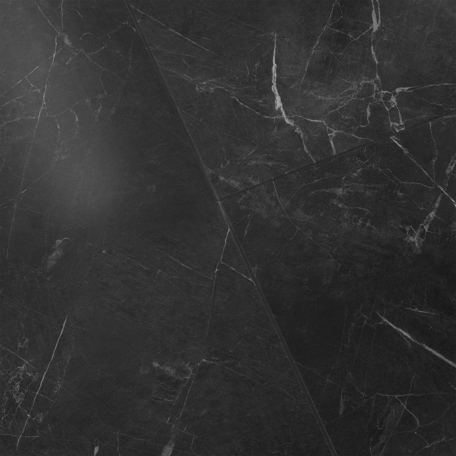 Black Gloss Marble - Luxe Vision Pre-Grouted 5.5mm Stone Embossed UV Coated Rigid Core Vinyl Flooring (123036) 3 Black Gloss Marble - Luxe Vision Pre-Grouted 5.5mm Stone Embossed UV Coated Rigid Core Vinyl Flooring (123036) - Image 3