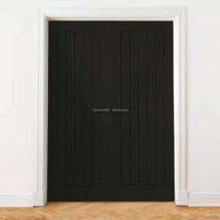 Internal Black Fully Finished Oak Farley Door Pair Door (121318)