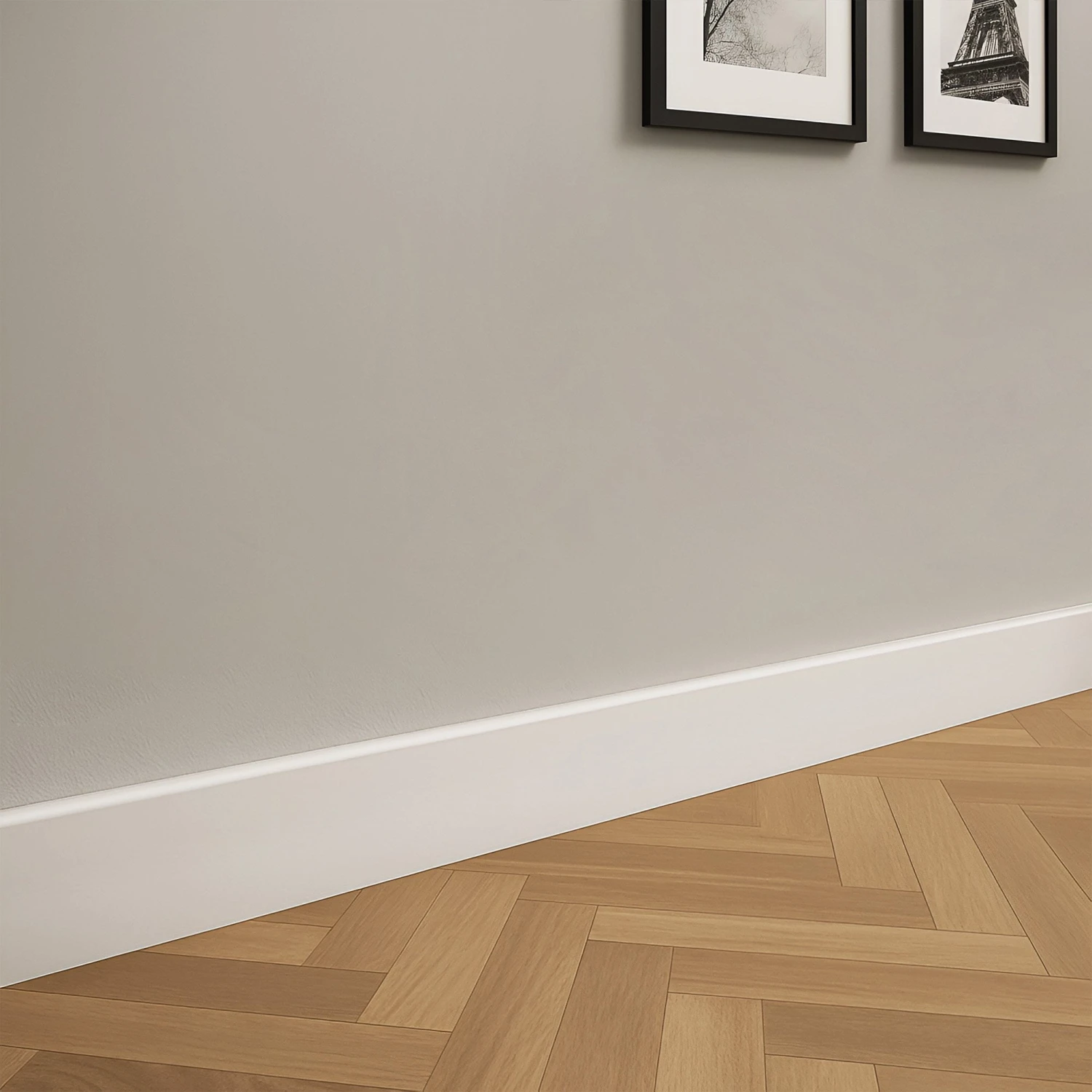 White - 2.4m Painted Large Base Moulding (120105) 2 White - 2.4m Painted Large Base Moulding (120105) - Image 2