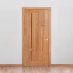 Oak Internal Fully Finished Stamford 5 Panel FD30 Fire Door (108076)