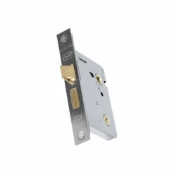 Zeta 75mm (3) Mortice Bathroom Lock - Satin Stainless Steel (75837)