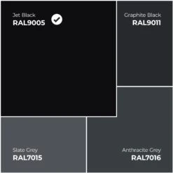 Jet Black Internal Fully Finished Industrial Studio 3 Light Clear Glass Bi-fold Door (124499) -Oak Door Store JetBlackRAL 84e76113 0562 4dd9 96e1 c2e68ceb09d8