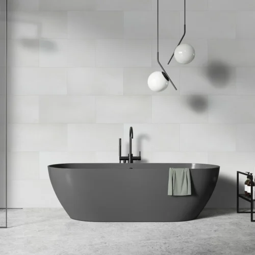 Light Grey Concrete - Luxe Vision SPC 4mm UV Resistant Coating Wall Panelling (123051)