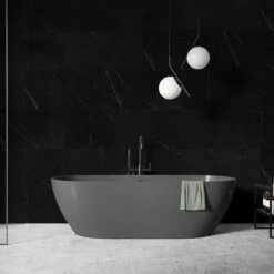 Black Marble - Luxe Vision SPC 4mm UV Resistant Coating Wall Panelling (123045)