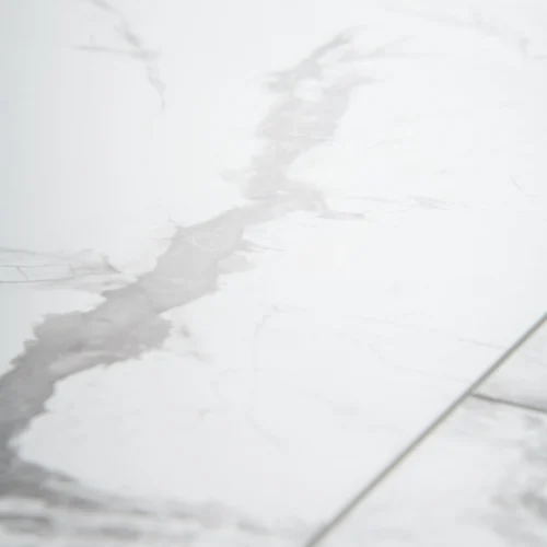 White Marble - Luxe Vision SPC 4mm UV Resistant Coating Wall Panelling (123046) -Oak Door Store SKU 345284 closeup2