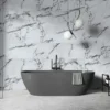 White Marble - Luxe Vision SPC 4mm UV Resistant Coating Wall Panelling (123046)