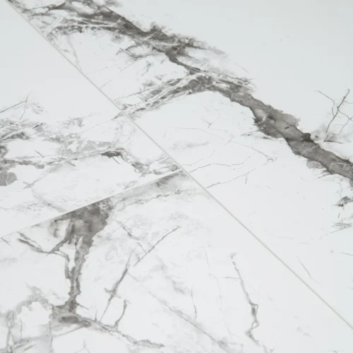 White Marble - Luxe Vision SPC 4mm UV Resistant Coating Wall Panelling (123046) -Oak Door Store SKU 345284 perspective