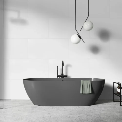 Metro Concrete - Luxe Vision 4mm High Gloss Wall Panelling (124098)