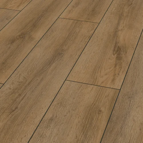 Grand Oak Brown - 12mm Water-Resistant Laminate Flooring (D90222) -Oak Door Store SKU 500014 perspective cc6ebe6c 9141 4329 9996 ba11346a4689
