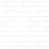 PVC Gloss Shower Wall Panel - London White Brick (SP11)