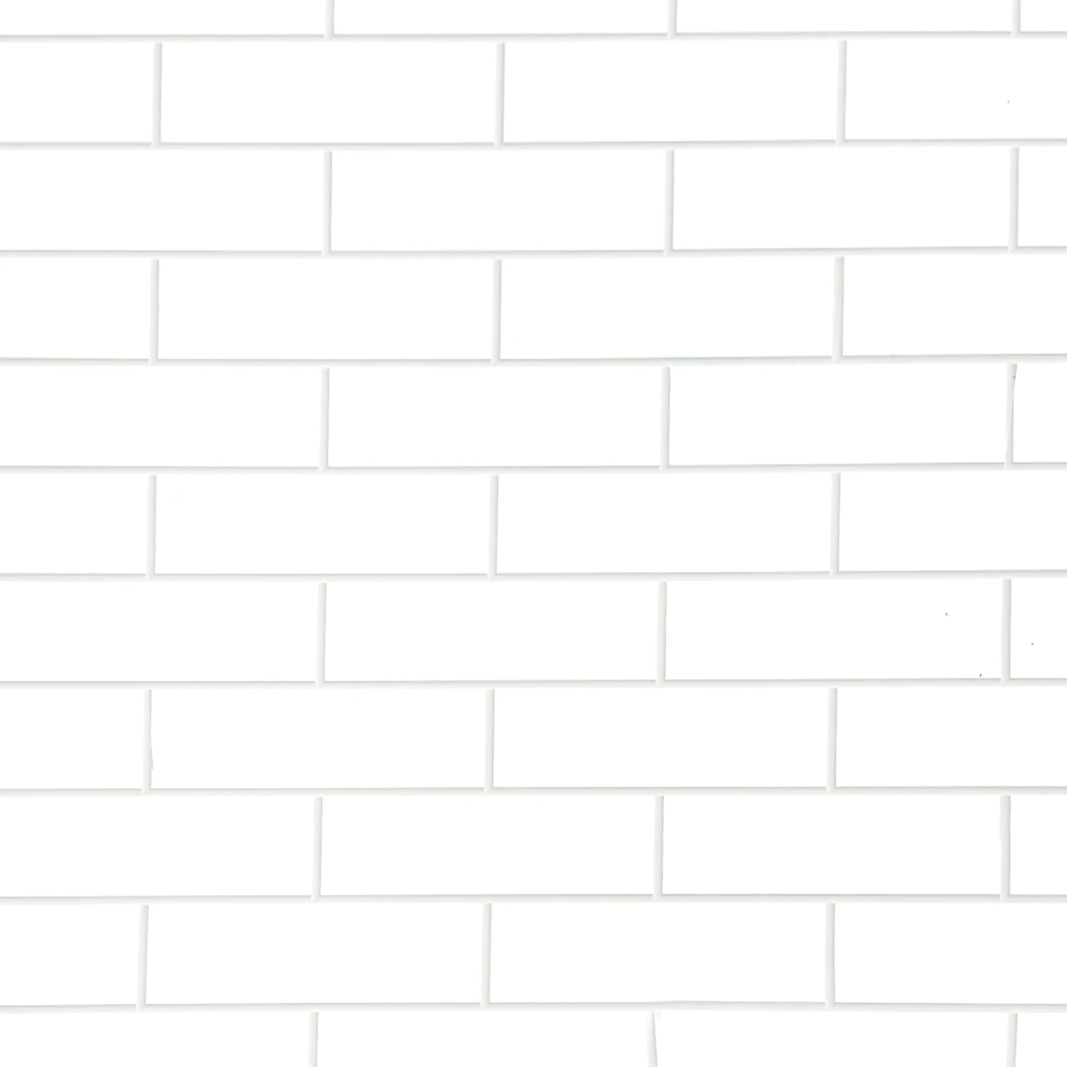 PVC Gloss Shower Wall Panel - London White Brick (SP11) 1 PVC Gloss Shower Wall Panel - London White Brick (SP11)