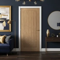 Oak Internal Unfinished Farley Door (85799) -Oak Door Store farley