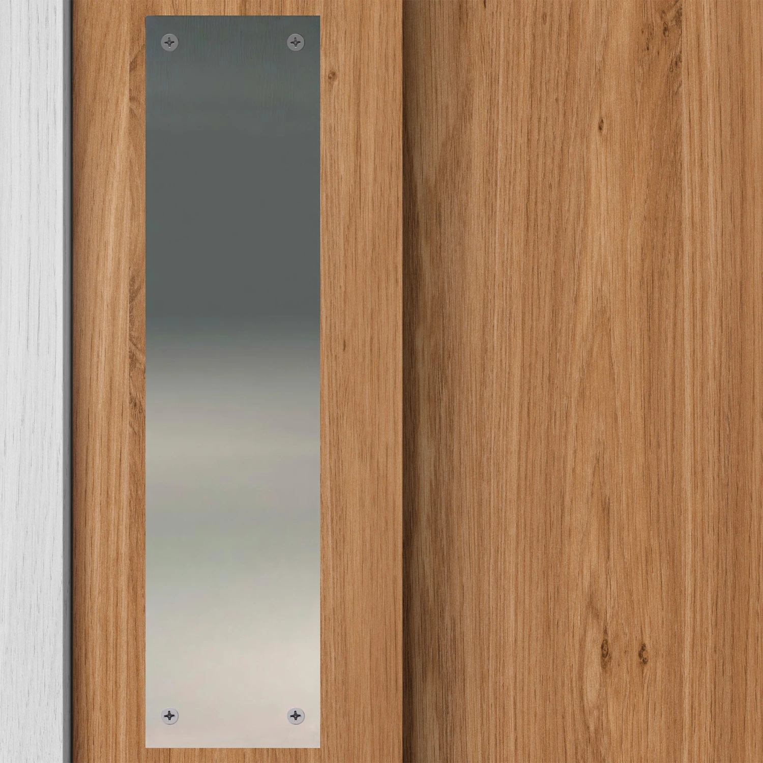 Satin Stainless Steel Push Plate 450 X 75mm (H4804SSS) 2 Satin Stainless Steel Push Plate 450 X 75mm (H4804SSS) - Image 2