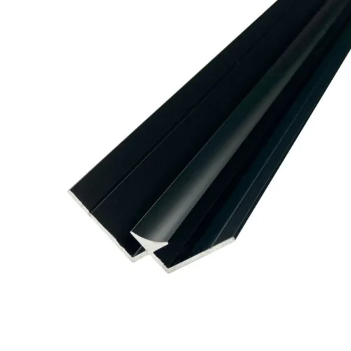 Matt Black - Waterproof Wall Panelling Internal Corner -Oak Door Store wwswa int mb 2440 3